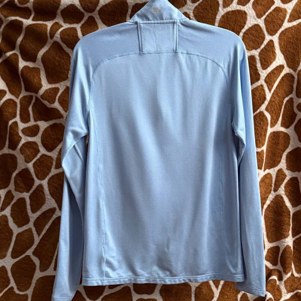 Vineyard Vines Men's Performance Quarter-Zip Mock Neck Pullover Light Blue Size - Picture 2 of 5